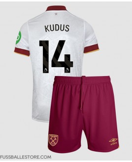Günstige West Ham United Mohammed Kudus #14 3rd trikot Kinder 2024-25 Kurzarm (+ Kurze Hosen)